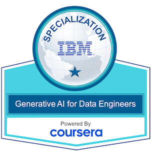 Generative AI for Data Engineers Specialization Badge