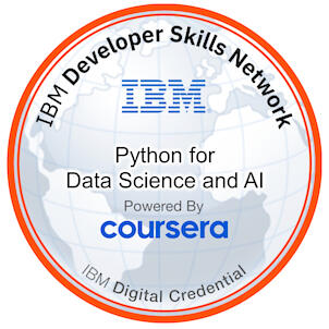 IBM: Python for Data Science, AI & Development